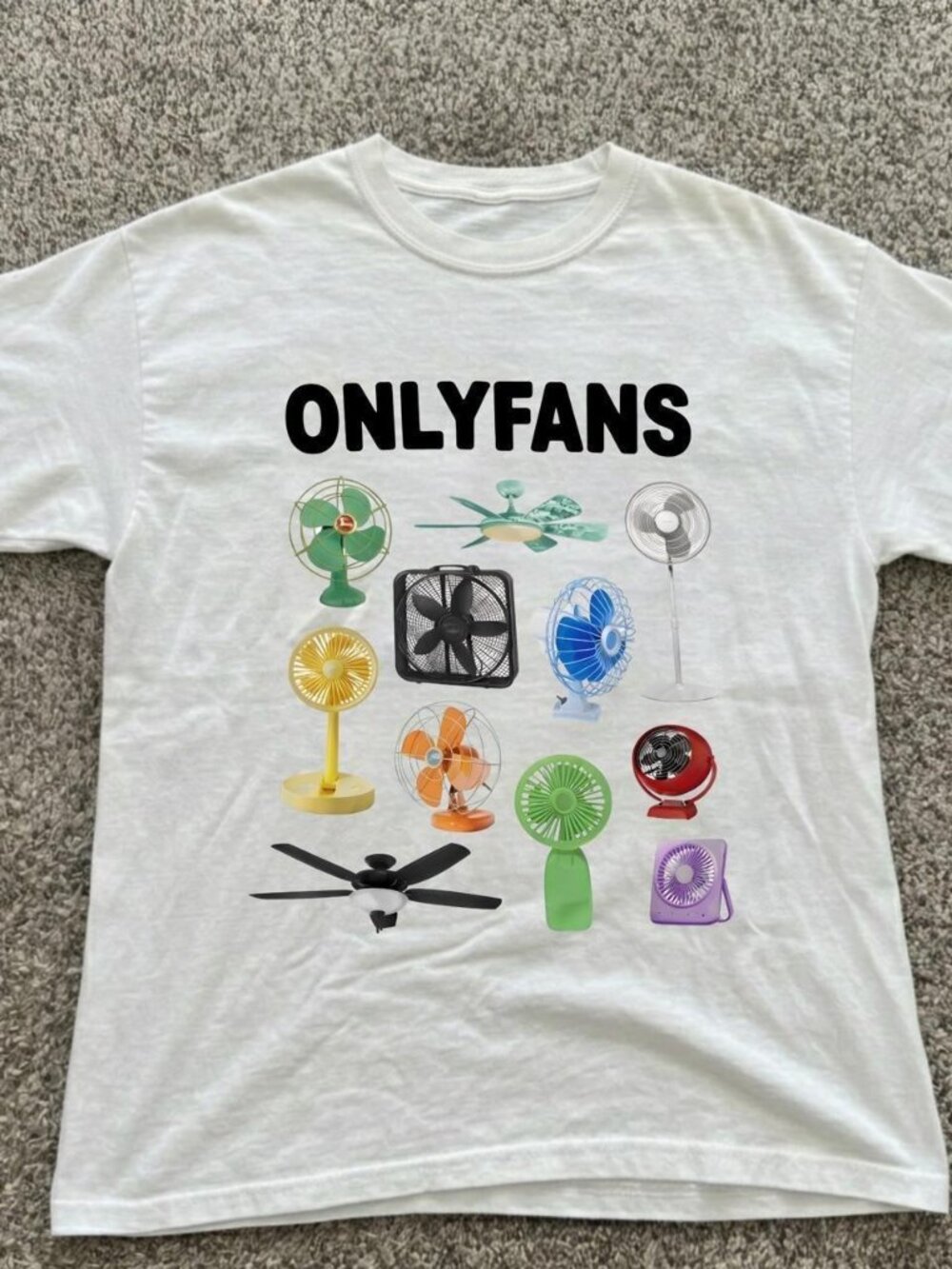 Only Fans Funny Fan Collection Graphic Tee – White Humor T-Shirt